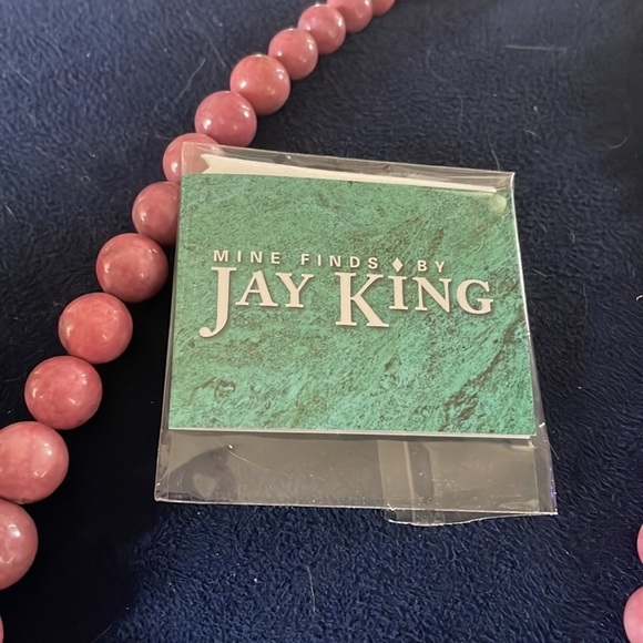 Rose Rhodonite Graduated Bead Necklace by Jay King - Picture 10 of 13
